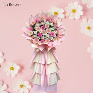 mẫu hoa chúc khai trương